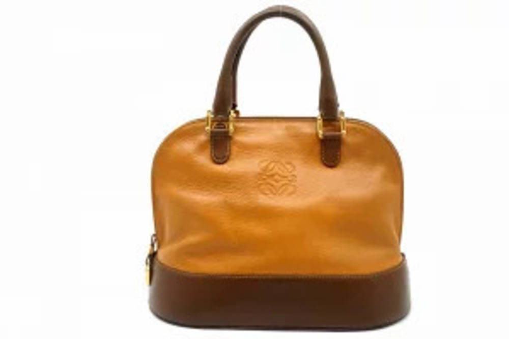 Loewe Tote Anagram Leather Brown